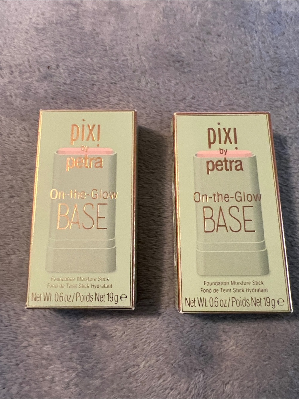 Pixi On-the-Glow Base Foundation Moisture Stick — Pink Set Of Two